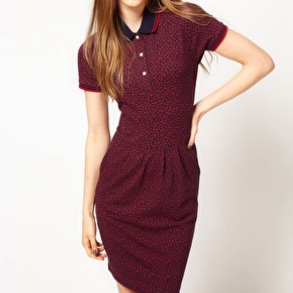Fred Perry Floral Polo Dress with Pockets!